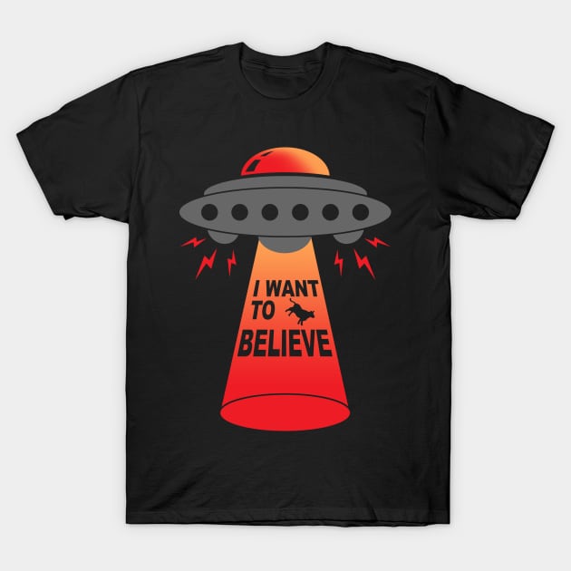 I Want to Believe T-Shirt by BlackMorelli